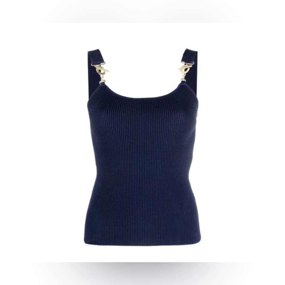 Lauren Ralph Lauren Yenfled toggle-strap knit vest top Size Large NWOT - Picture 2 of 11